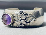 Drop Dead Gorgeous Vintage Southwest Sterling Silver Amethyst Bracelet-Nativo Arts