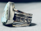 Native American Awesome San Felipe Signed 8 Turquoise Sterling Silver Ring-Nativo Arts