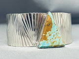 Breathtaking Native American Navajo 8 Turquoise Sterling Silver Large Bracelet-Nativo Arts