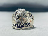 Whimsical Native American Navajo Sterling Silver Horse Ring-Nativo Arts