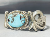 Godber Turquoise!!! Very Rare Vintage Native American Navajo Sterling Silver Bracelet-Nativo Arts