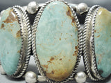 Nez Native American Navajo Royston Turquoise Sterling Silver Bracelet-Nativo Arts