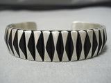 Exquisite Vintage Navajo Sterling Silver Native American Bracelet-Nativo Arts