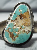 Astonishing Vintage Native American Navajo Royston Turquoise Sterling Silver Bracelet Old-Nativo Arts