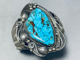 Walter Mitchell Vintage Native American Navajo Turquoise Sterling Silver Bracelet-Nativo Arts