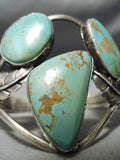 One Of The Best Vintage Native American Navajo Royston Turquoise Sterling Silver Bracelet Old-Nativo Arts