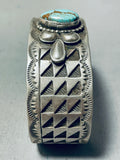Fabulous Vintage Native American Navajo Red Mountain Turquoise Sterling Silver Bracelet-Nativo Arts