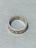 Beautiful And Detailed Vintage Native American Navajo Sterling Silver Gold Animal Ring-Nativo Arts