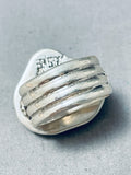 Important Ben Begaye (d) Vintage Native American Navajo Sterling Silver Turquoise Toad Ring-Nativo Arts