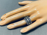One Of The Most Detailed Ever Southwestern Sterling Silver Ring-Nativo Arts