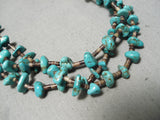 Magnificent Vintage Native American Navajo Turquoise Sterling Silver Necklace-Nativo Arts