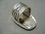 Fabulous Vintage Navajo Joe Family Sterling Silver Native American Ring-Nativo Arts