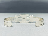 Signed Vintage Native American Navajo Royston Turquoise Sterling Silver Bracelet-Nativo Arts