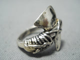 Outstanding Navajo Native American Sterling Silver Axe Ring-Nativo Arts