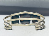 Incredible Vintage Native American Navajo Black Onyx Sterling Silver Bracelet-Nativo Arts