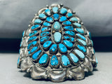 Best Judy Wallace Vintage Native American Navajo Turquoise Sterling Silver Cluster Bracelet-Nativo Arts