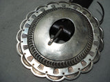 Heavy Montrous Vintage Native American Navajo Sterling Silver Concho Belt Old-Nativo Arts