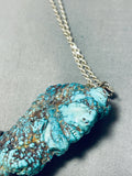 Chunky Nugget Vintage Native American Navajo Sterling Silver Necklace Old-Nativo Arts