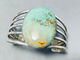 Outstanding Vintage Native American Navajo Royston Turquoise Sterling Silver Bracelet Signed-Nativo Arts