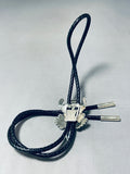 Unbelievable Native American Navajo Sterling Silver Bolo Signed Ben Benally-Nativo Arts