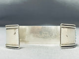 One Of Most Intricate Vintage Native American Zuni Turquoise Snake Eyes Sterling Silver Bracelet-Nativo Arts