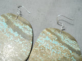 Native American Exceptional Santo Domingo Royston Turquoise Sterling Silver Earrings-Nativo Arts