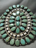Museum Vintage Native American Navajo Mark Begay Royston Turquoise Sterling Silver Bracelet-Nativo Arts