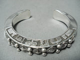 So Thick So Heavy Navajo Sterling Silver Native American Bracelet-Nativo Arts
