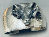 Best Bighorn Sheep Vintage Signed Sterling Silver Bracelet-Nativo Arts