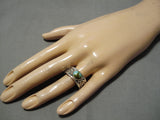 Fabulous Jeanette Dale Native American Navajo Natural Royston Turquoise Sterling Silver Ring-Nativo Arts