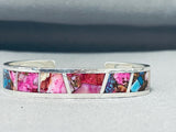 Vibrant Native American Navajo Spiny Oyster & Turquoise Sterling Silver Bracelet-Nativo Arts