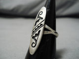 Important Vintage Hopi Terry Wadsworth Sterling Silver Native American Ring-Nativo Arts