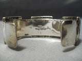 Important Vintage Native American Navajo Yellowhorse Turquoise Sterling Silver Bracelet-Nativo Arts