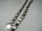 Astonishing Vintage Native American Navajo Silver Coins Concho Belt-Nativo Arts
