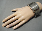 Magnificent San Felipe Sterling Silver Coins Bracelet Native American-Nativo Arts