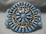 Important Larry Moses Begay Authentic Vintage Native American Navajo Lapis Bracelet-Nativo Arts