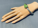 Important Vintage Native American Navajo Al Jake Orvil Jack Turquoise Sterling Silver Bracelet-Nativo Arts