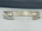 Important Authentic Vintage Native American Navajo Ben Begaye Lapis Sterling Silver Bracelet-Nativo Arts