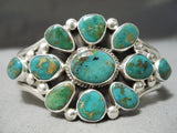 Important Verdy Jake Native American Navajo Royston Turquoise Sterling Silver Bracelet-Nativo Arts