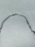 One Of The Best Vintage Native American Navajo Cleopatra Sterling Silver Necklace-Nativo Arts