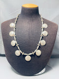 Absolutely Gorgeous Vintage Native American Navajo Sterling Silver Concho Necklace-Nativo Arts