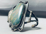 Moss Agate Vintage Native American Navajo Sterling Silver Coil Bracelet Old-Nativo Arts