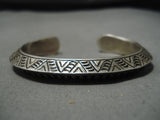 Exceptional Vintage Navajo Sterling Silver Native American Bracelet Cuff-Nativo Arts