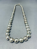 Dazzling Vintage Native American Navajo Sterling Silver Necklace-Nativo Arts