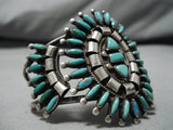 Breathtaking Vintage Navajo Sterling Silver Native American Bracelet Cuff-Nativo Arts