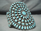 Important Larry Moses Begay Vintage Native American Navajo Sterling Silver Cluster Bracelet-Nativo Arts