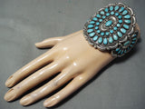 Authentic Vintage Native American Navajo Victor Moses Begay Turquoise Sterling Silver Bracelet-Nativo Arts