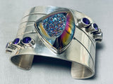 Best Vintage Native American Navajo African Druxy Stone Sterling Silver Bracelet-Nativo Arts