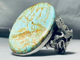 Native American 265 Gram Monster Turquoise Sterling Silver Lizard Bracelet-Nativo Arts