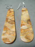 Stunning Santo Domingo Apple Coral Sterling Silver Earrings Native American-Nativo Arts